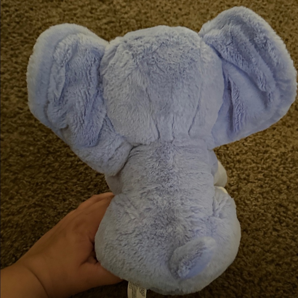 Plush Blue Elephant Toy - Picture 3 of 5